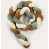 Tour de lit tressé pour bébé velours Vanille-Cannelle-Eucalyptus