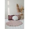 Tapis lin coquillage rose poudré