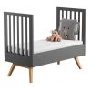 Lit bébé Nature Gris 70 x 140 cm - VOX