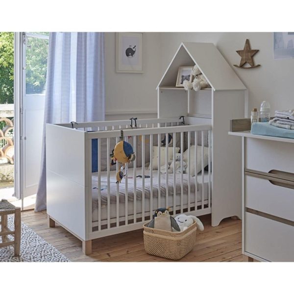 Lit Bébé évolutif Céleste 70 x 140 cm avec 2 pans inclus – Galipette