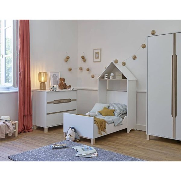 Lit Bébé évolutif Céleste 70 x 140 cm avec 2 pans inclus – Galipette