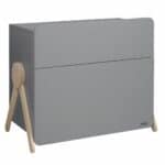 commode en bois 3 tiroirs swing gris micuna