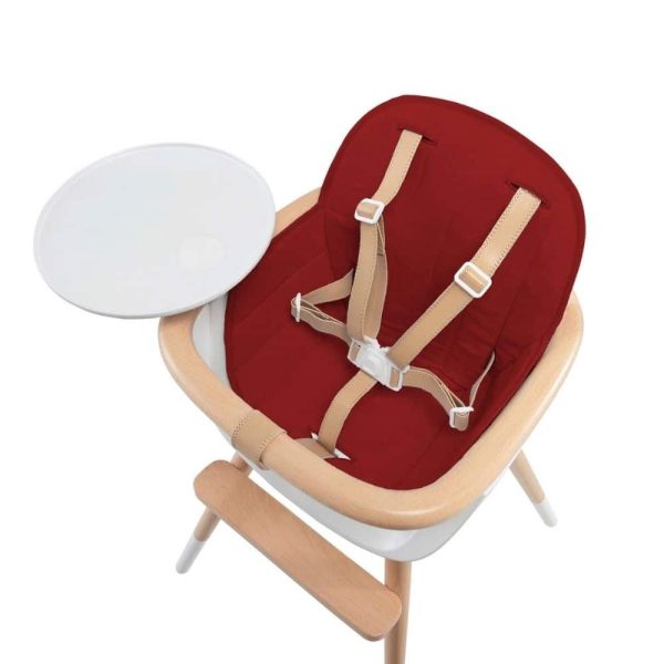 coussin chaise haute ovo rouge micuna (2)