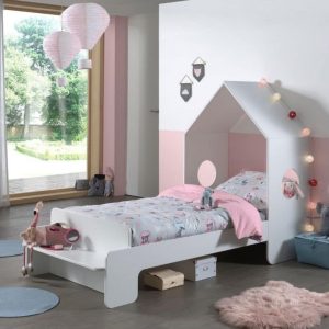 lit cabane casami 90 x 200 cm blanc – vipack