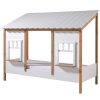 lit cabane housebed 90 x 200 cm blanc & bois vipack (5)