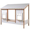 lit cabane housebed 90 x 200 cm blanc & bois vipack (6)