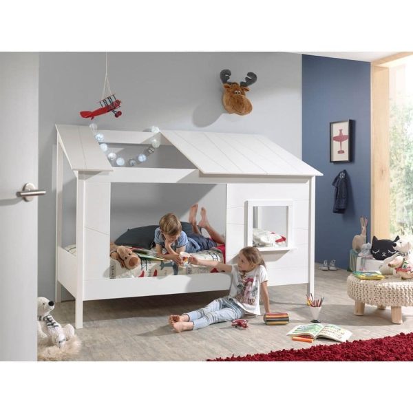lit cabane en bois housebed 90 x 200 cm vipack (3)