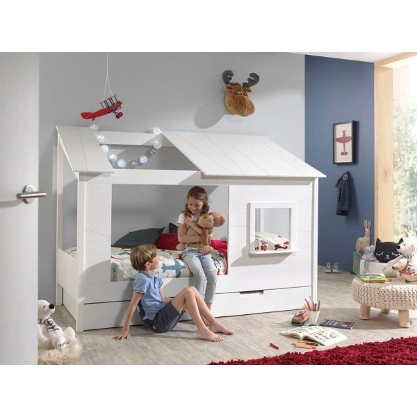 lit cabane en bois housebed 90 x 200 cm vipack (8)