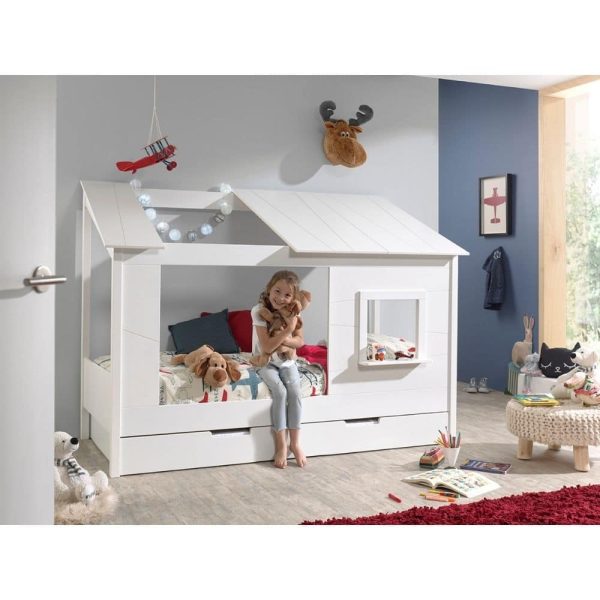 lit cabane en bois housebed 90 x 200 cm vipack (9)