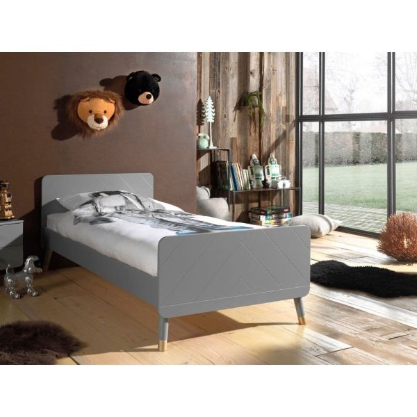 lit enfant en bois billy 90 x 200 cm gris timeless vipack (3)