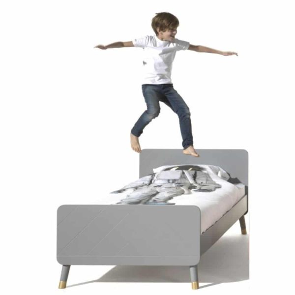 lit enfant en bois billy 90 x 200 cm gris timeless vipack (5)