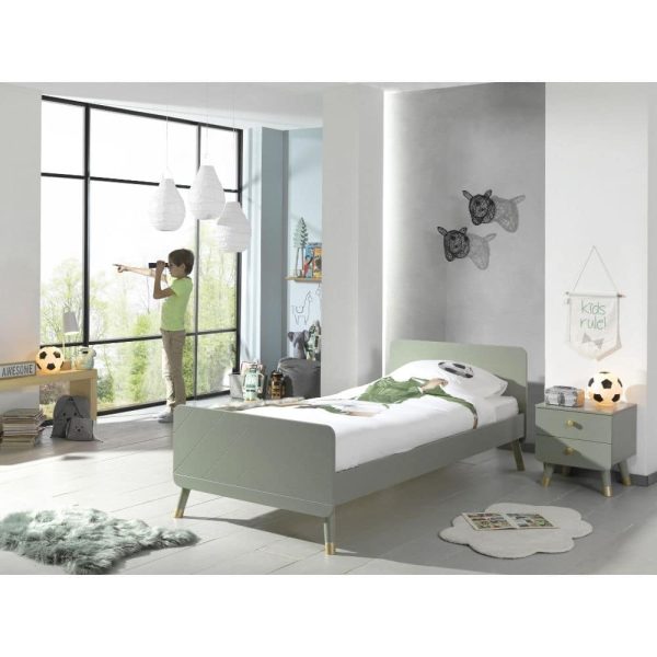 lit enfant en bois billy 90 x 200 cm vert olive vipack (3)
