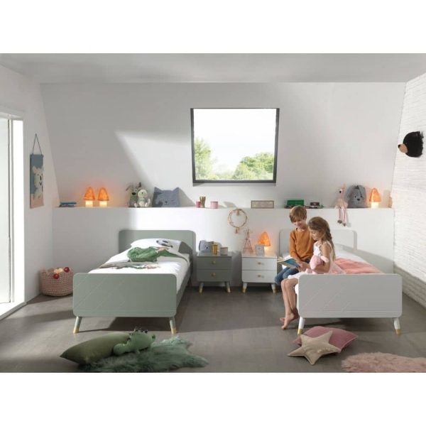 lit enfant en bois billy 90 x 200 cm vert olive vipack (4)