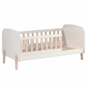 lit junior kiddy 70 x 140 cm blanc & bois – vipack (1)