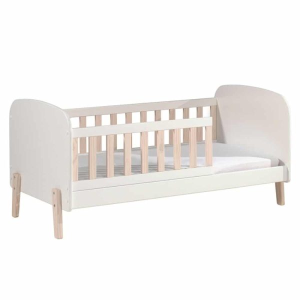 lit junior kiddy 70 x 140 cm blanc & bois – vipack (3)