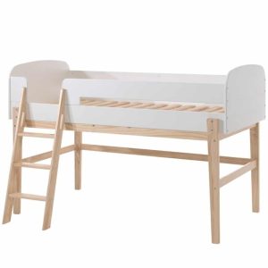 lit mezzanine kiddy 90 x 200 cm blanc & bois – vipack (7)