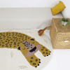 tapis petit léopard kléo miel - Nattiot