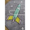 tapis rond coton astronaute & fusée (4)