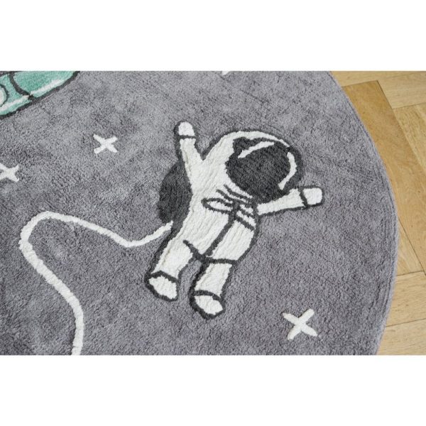 tapis rond coton astronaute & fusée (5)