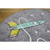 tapis rond coton astronaute & fusée (6)