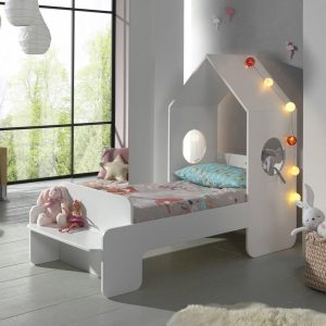 lit cabane casami 70 x 140 cm blanc – vipack