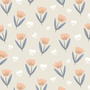 papier peint fleur pêche (1)