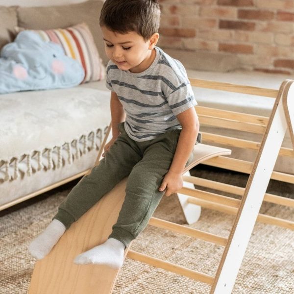 Échelle en bois montessori pour enfants blanc meowbaby (2)