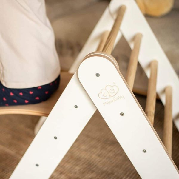 Échelle en bois montessori pour enfants blanc meowbaby (5)