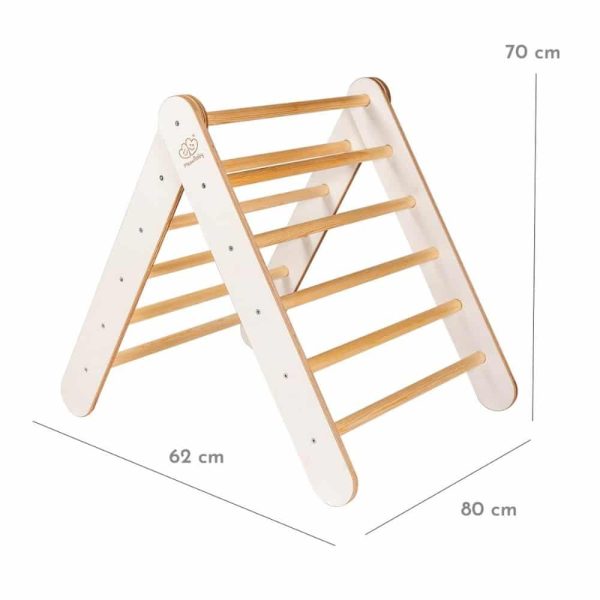 Échelle en bois montessori pour enfants blanc meowbaby (6)