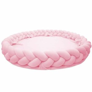 tapis de jeu & tresse 2 en 1 rose (1)