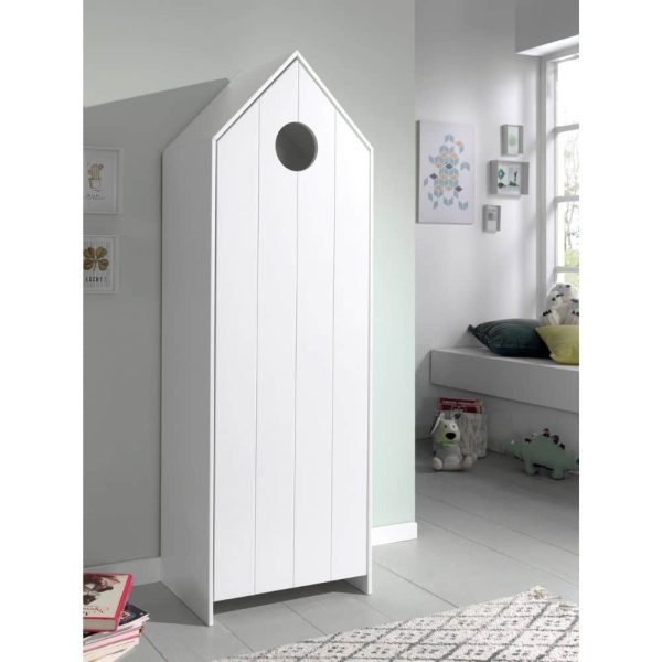 armoire en bois 1 porte casami blanc – vipack (10)