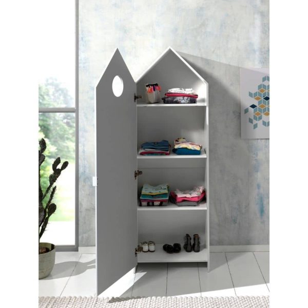 armoire en bois 1 porte casami blanc – vipack (12)