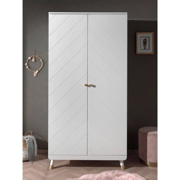 armoire en bois 2 portes billy blanc – vipack (1)