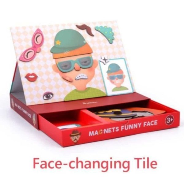 Coffret magnétique 56 pièces "je change de tête" - Mideer