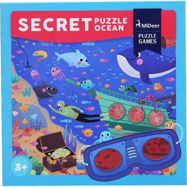 Puzzle détective océan - lunettes - mideer