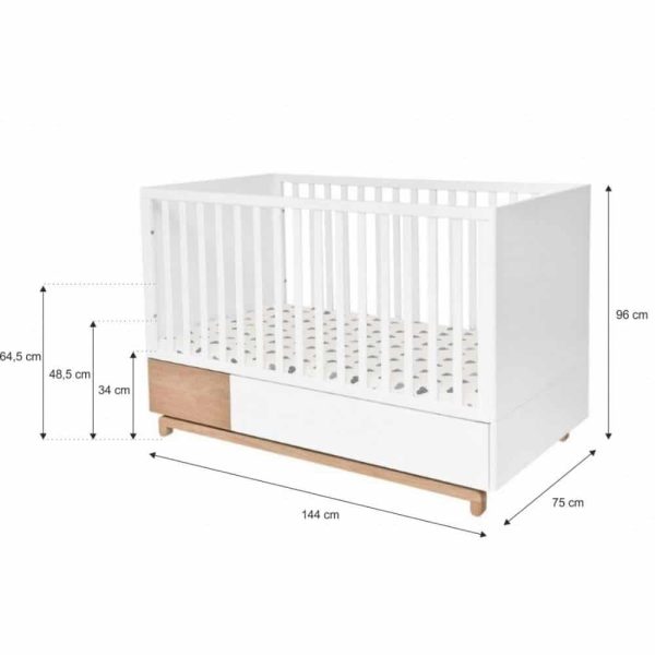 lit bébé évolutif nomi 70 x 140 cm – bellamy (1)