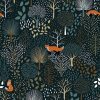 papier peint arbres & animaux de la forêt lilipinso (1)