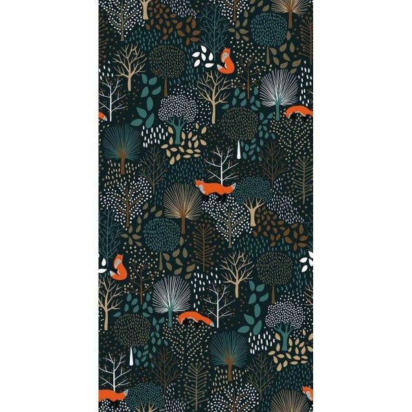 papier peint arbres & animaux de la forêt lilipinso (3)