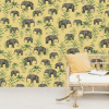 papier peint oscar the elephant yellow 2