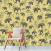 papier peint oscar the elephant yellow 3
