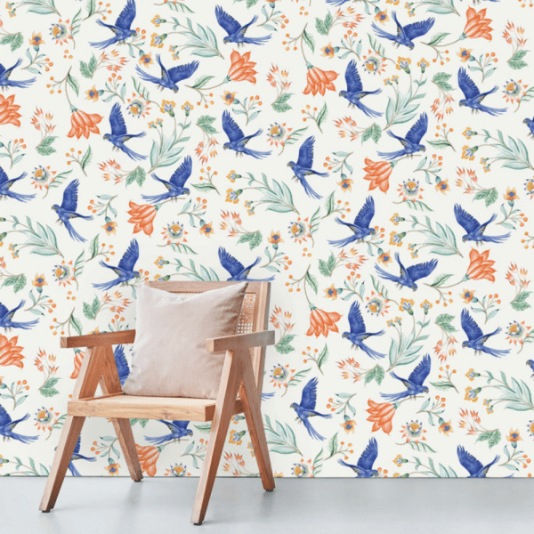 papier peint paisley parrot 2