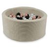 piscine à balles ronde rib velvet beige (1)