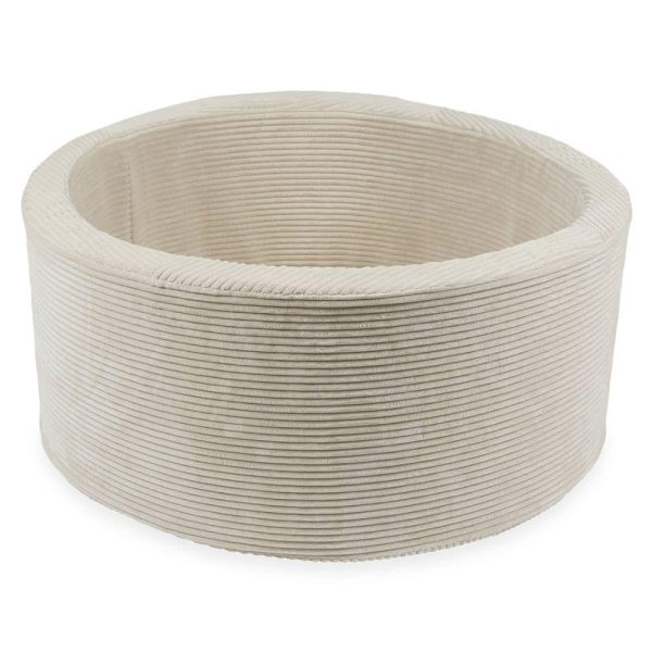 piscine à balles ronde rib velvet beige (10)