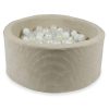 piscine à balles ronde rib velvet beige (12)