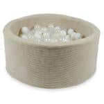piscine à balles ronde rib velvet beige (12)