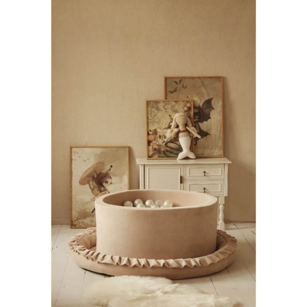 piscine à balles ronde velvet beige (11)