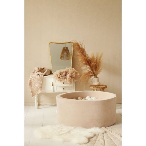 piscine à balles ronde velvet beige (7)