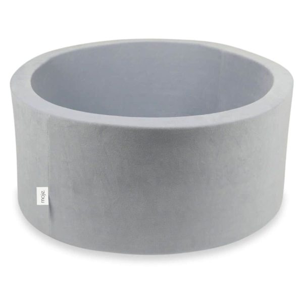 piscine à balles ronde velvet light grey (2)