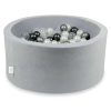 piscine à balles ronde velvet light grey (5)