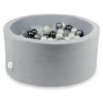 piscine à balles ronde velvet light grey (5)